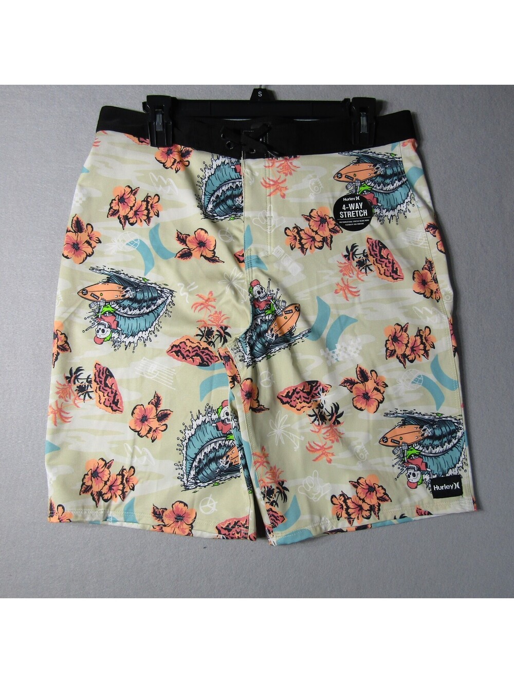 NWT Hurley Doodle Isle Boardshorts Boy's 20/30 Rattan